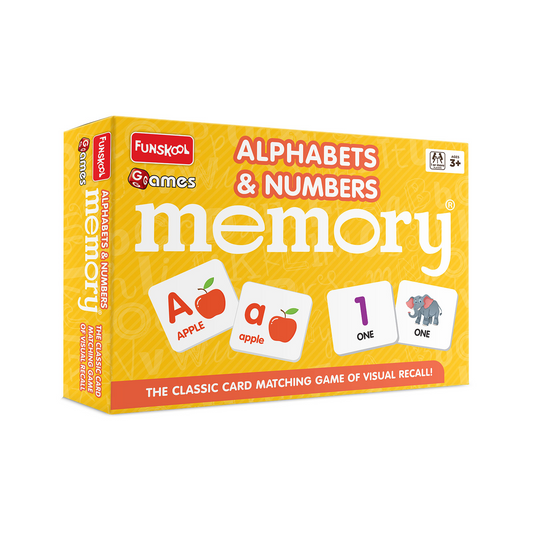 Funskool Memory Game – Alphabets & Numbers Card Set - Mamadada