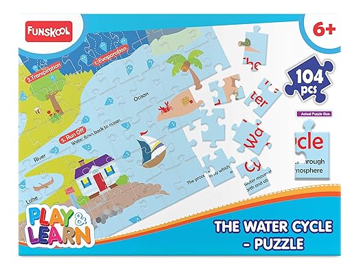 The Water Cycle Puzzle – 104 Pieces Educational Toy for Kids - Mamadada