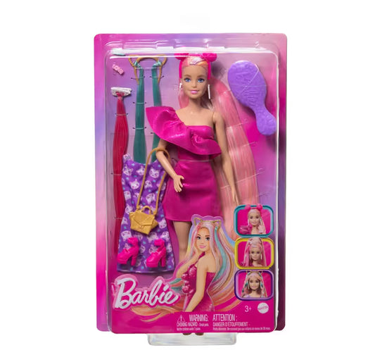Barbie Totally Hair Doll, Assorted, 3Y+, Multicolour - Mamadada