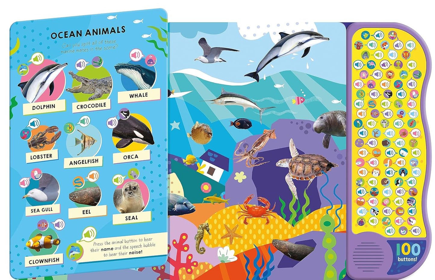 Shree Books - 100 Button Look and Find Animal words and sounds