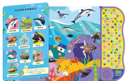 Shree Books - 100 Button Look and Find Animal words and sounds