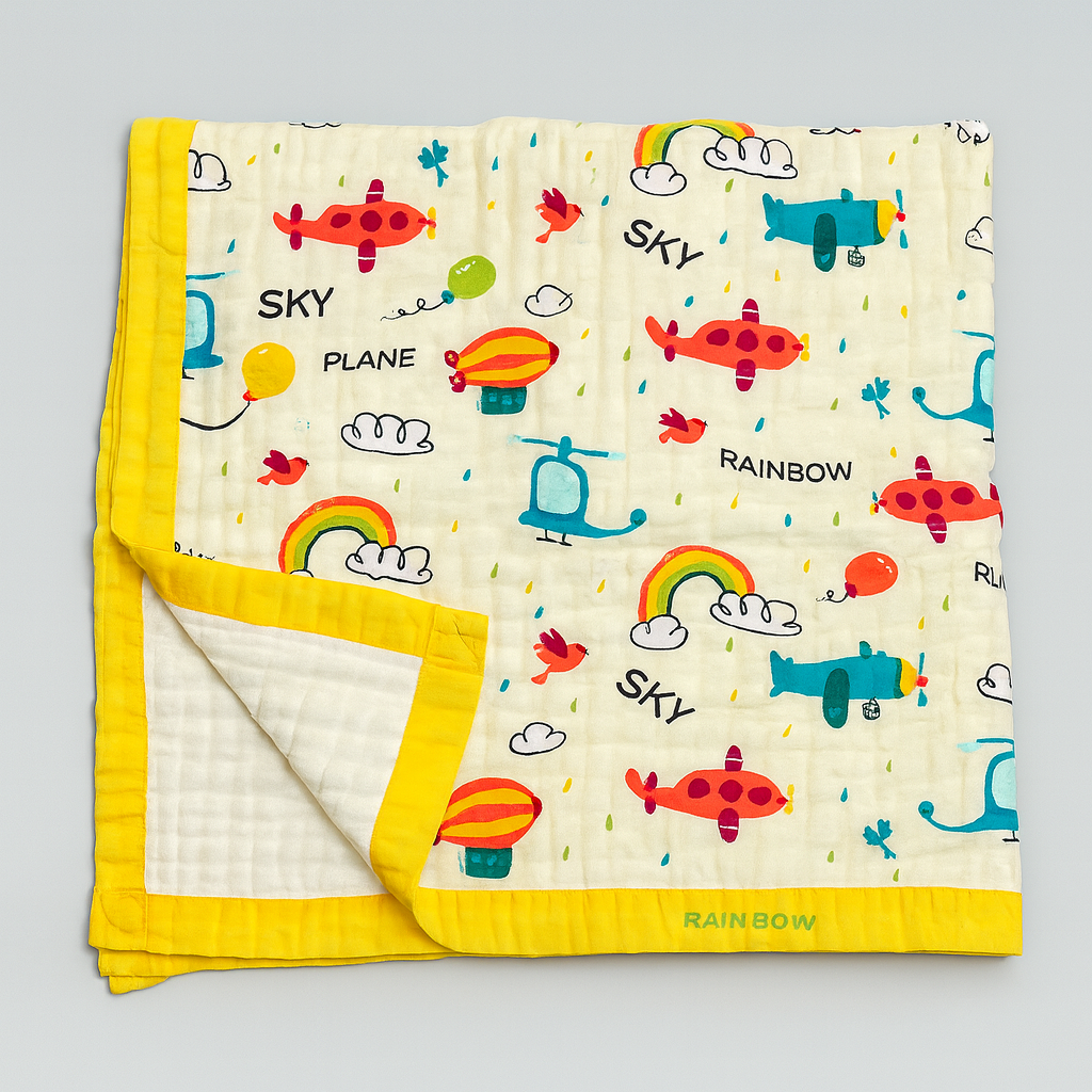 Soft Muslin Baby Blankets – Gentle, Breathable & Adorably Printed - Mamadada
