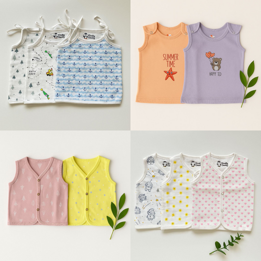 KINDER COTTON JABLA COMBO SET - PACK UP  10 (ASSORTED STYLES)