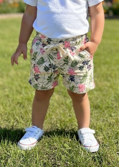 Trendy Printed Cotton Shorts for Girls – Tropical & Weekend Vibes - Mamadada