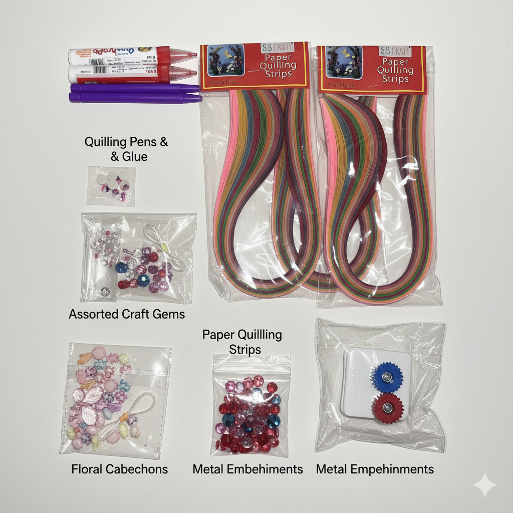 5-in-1 Creative Quilling Kit for Kids – Roll, Shape & Create