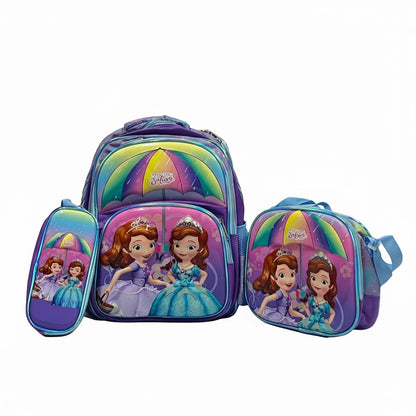 Princess Sofia 3-Piece School Bag Set