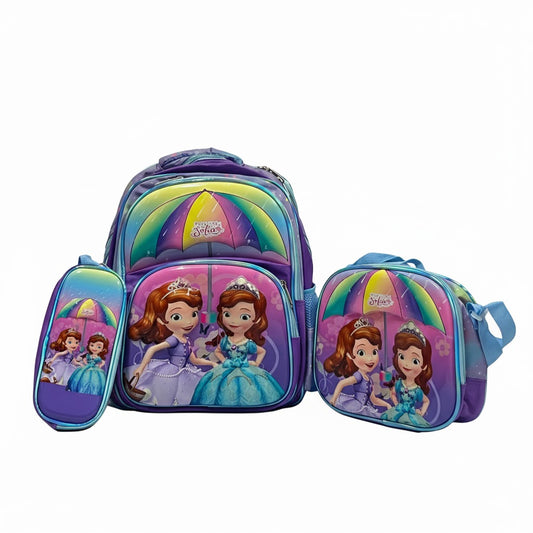 Princess Sofia 3-Piece School Bag Set