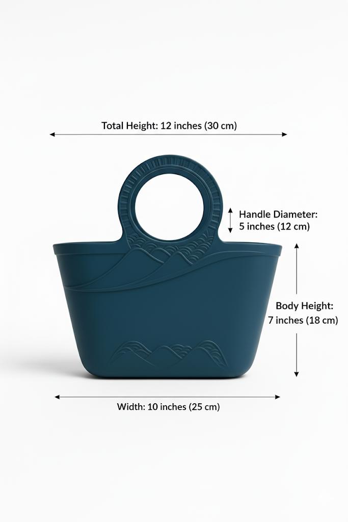 Round Handle Designer Plastic Baskets – Elegant & Durable