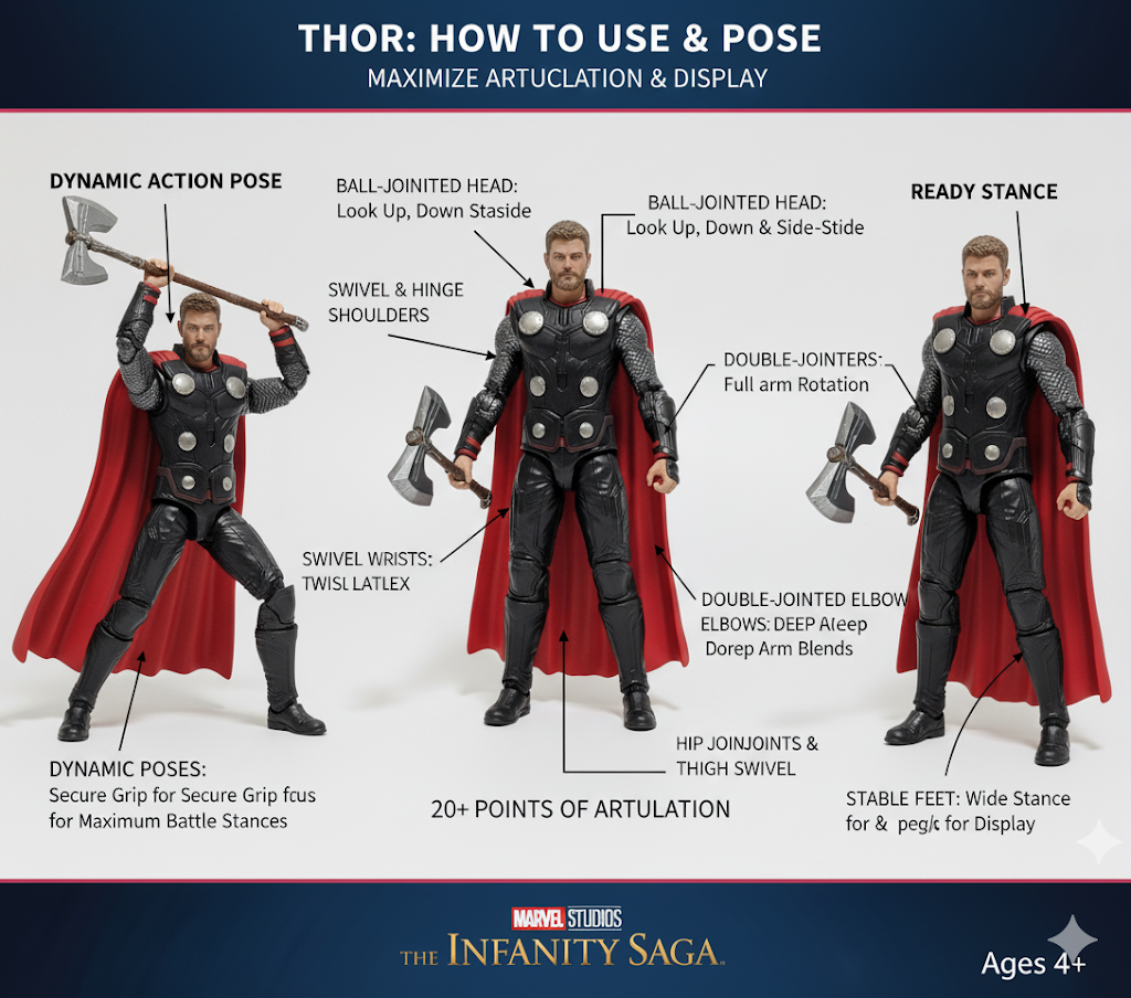 Thor Action Figure – Avengers Endgame Edition