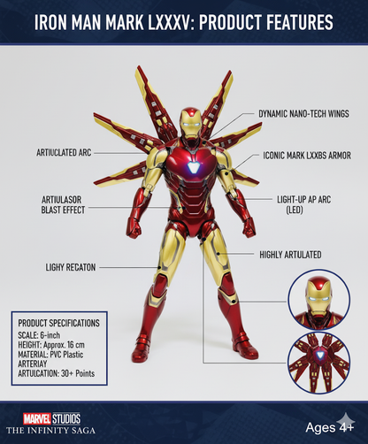 Iron Man Action Figure – Avengers Endgame Edition