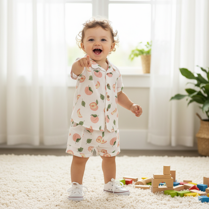Soft Muslin Cotton Summer Co-ord Sets for Kids – Starfish, Floral & Peach Prints - Mamadada