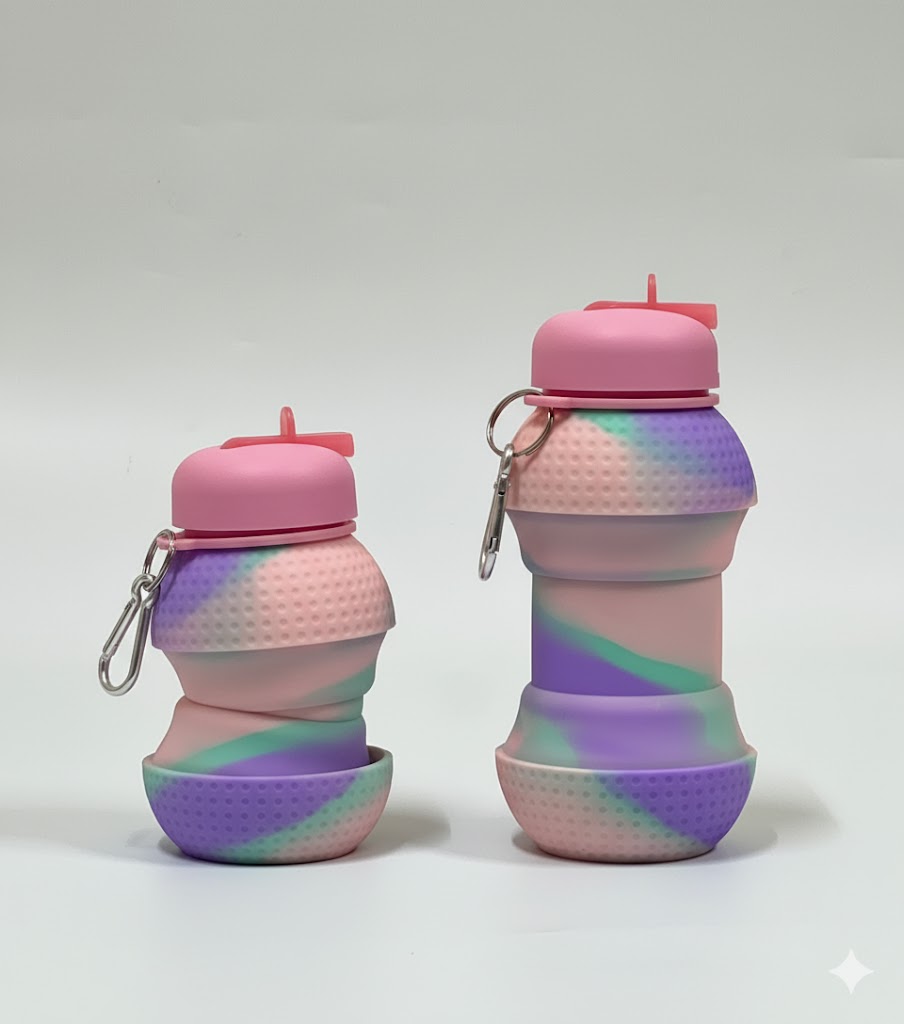 Foldable Silicone Water Bottle – 550ml - Mamadada