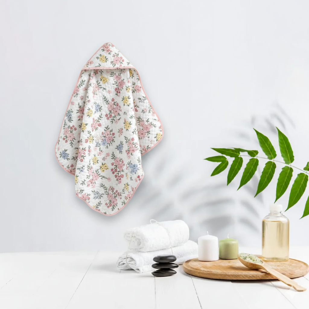 Soft & Cozy Baby Wrapper Towels – Hooded Receiving Blankets (80x80 cm)