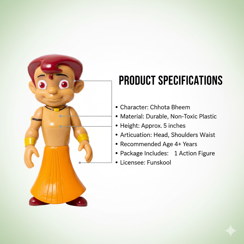 Chhota Bheem Action Figure Toy – Funskool