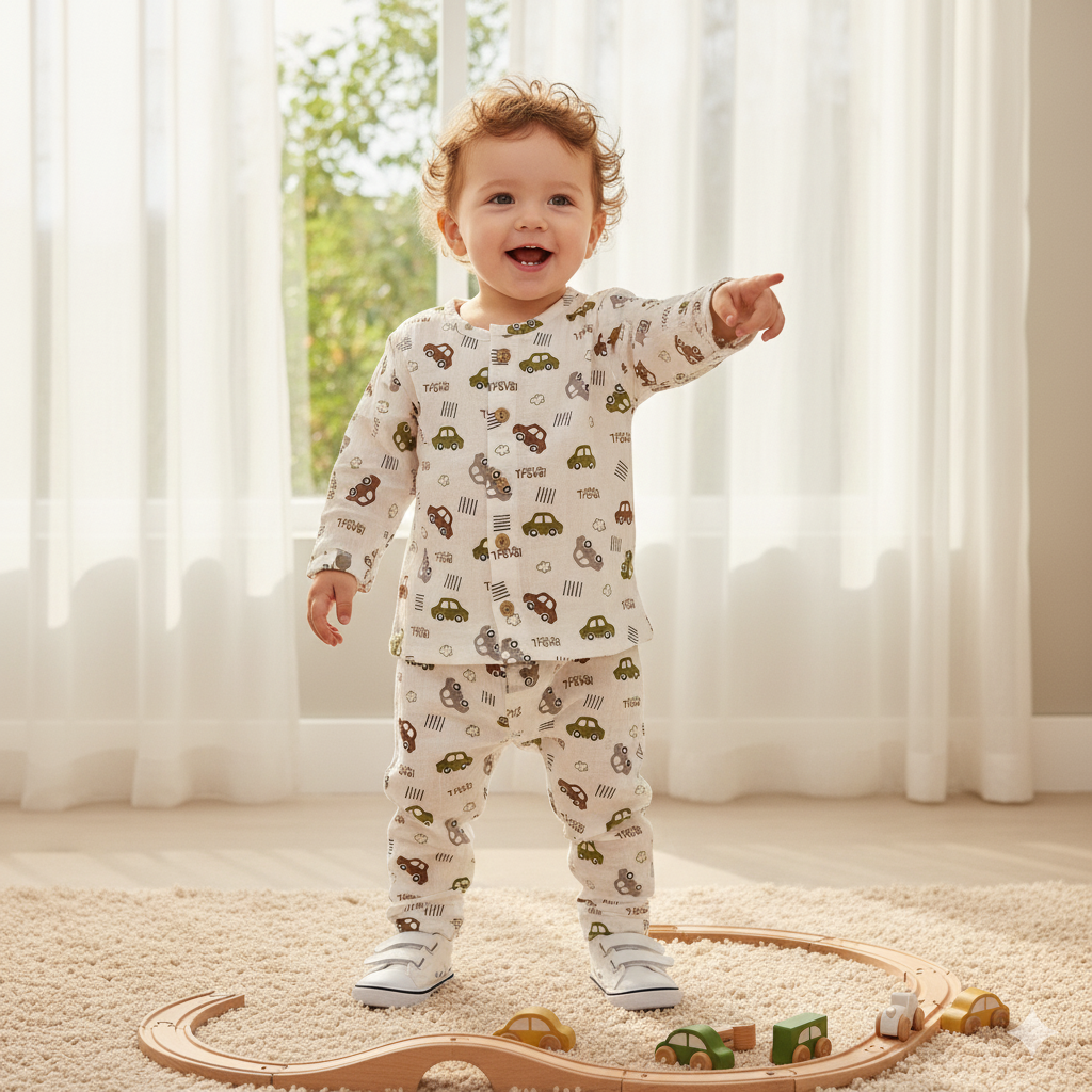 Adorable Muslin Nightwear Sets for Babies – Soft, Breathable & Gentle - Mamadada