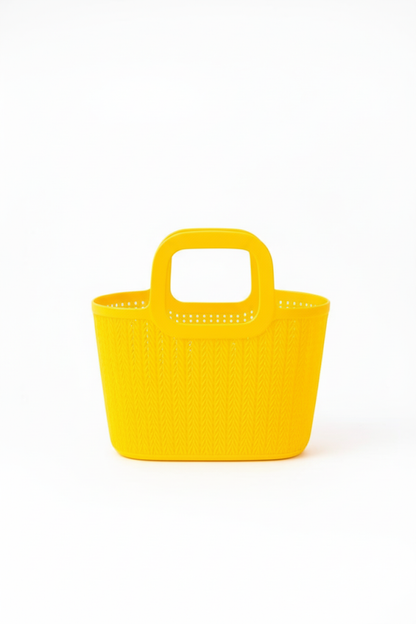 tylish Multipurpose Plastic Baskets with Textured Handle
