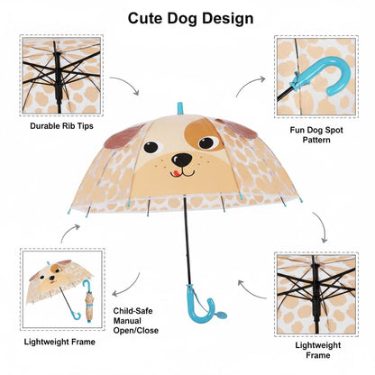 Cute Dog Face Kids Umbrella