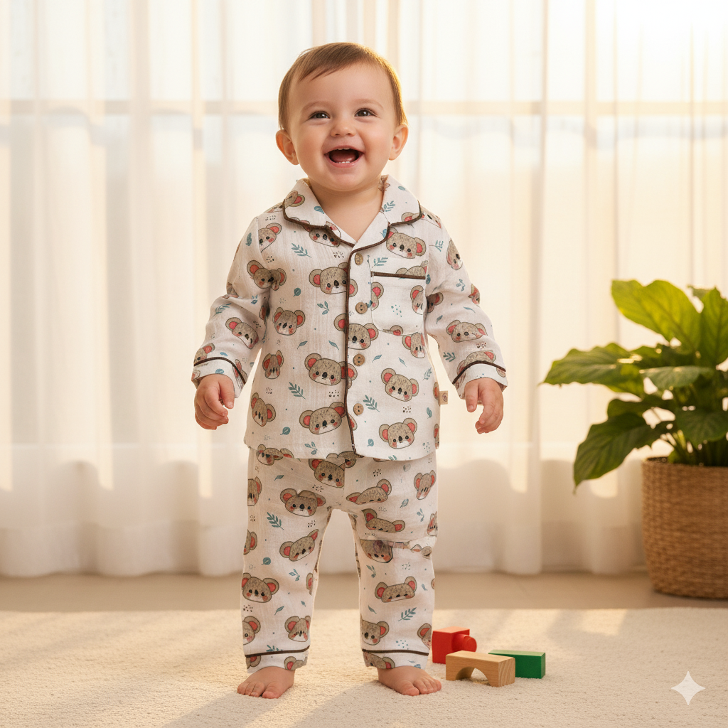 Koala Print Night Suit - Mamadada