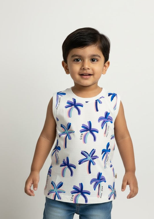 Palm Paradise Sleeveless Tee