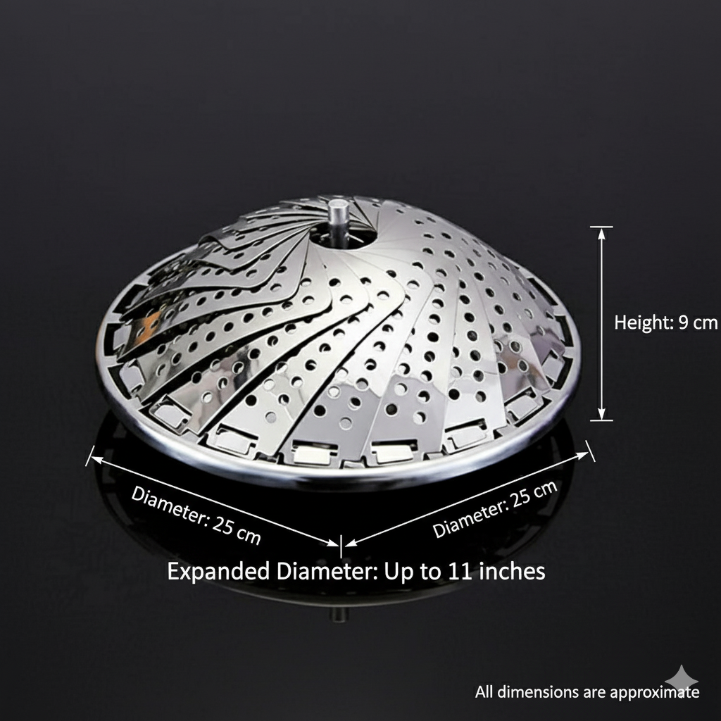 Stainless Steel Fruits Tray & Drainer Basket – Multipurpose Kitchen Strainer