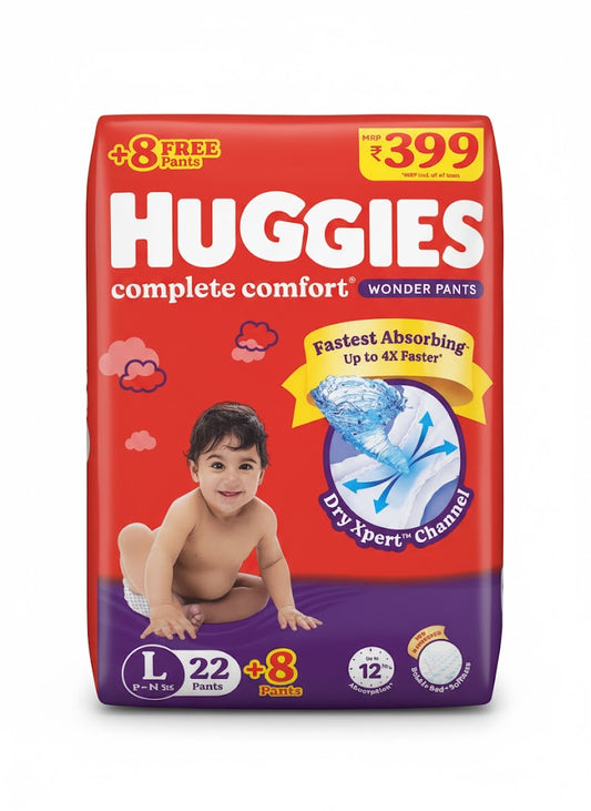 Huggies Complete Comfort Wonder Pants – L (9–14 kg)