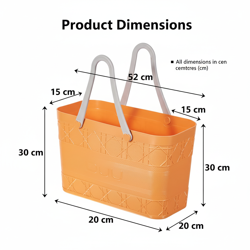 DUU Modern Multipurpose Baskets with Soft Handles