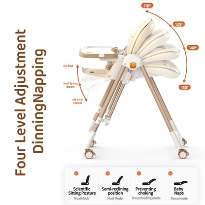 APPLE BABY- Multifunctional Baby dining High Chair with Swing Rockking Chair design