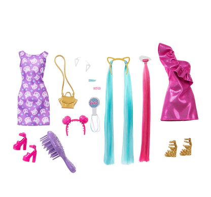 Barbie Totally Hair Doll, Assorted, 3Y+, Multicolour - Mamadada
